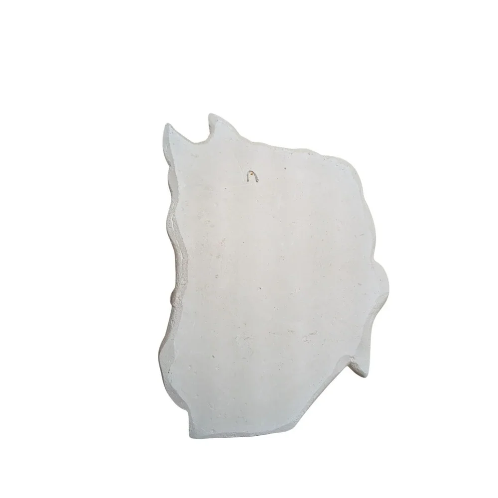 Vintage Horse Head Wall Plaque Decor Ceramic
